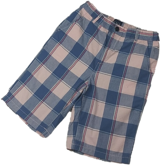 The Children's Place Other - CHILDREN'S Place Pink Blue Plaid Bermuda Shorts
